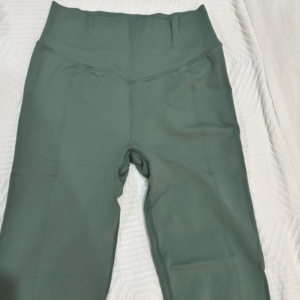 PINK High-Waisted seamless green Leggings